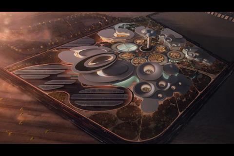 3rd: Zaha Hadid Architects' scheme for Science City in Cairo